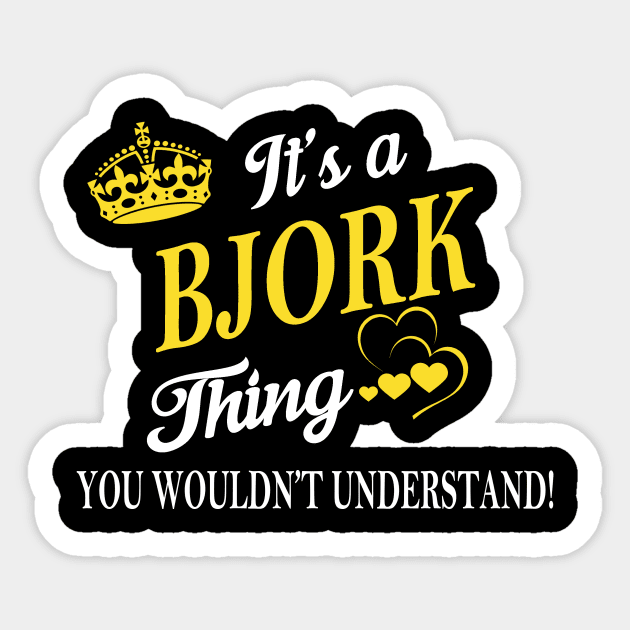 BJORK Sticker by Gennieda49